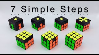 How To Solve Rubiks Cube 7 Easy Steps RECAP [upl. by Rimidalv]