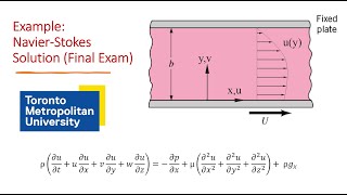 NavierStokes Equation Final Exam Question [upl. by Bathelda]