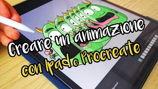 Tutorial Procreate italiano  come creare un animazione  parte 2 [upl. by Jarvey]