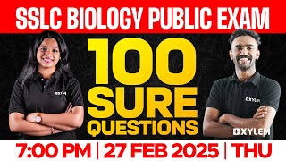 SSLC Public Exam Biology 100 Sure Questions  Xylem SSLC [upl. by Sletten]