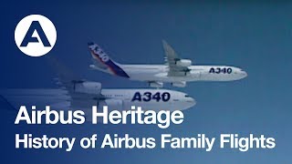 History of Airbus family flights [upl. by Cheria]