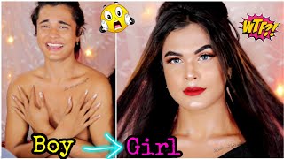 I Transformed a BOY into a GIRL Ft Montii Roy TikTok Star  Nilanjana Dhar [upl. by Talbot]