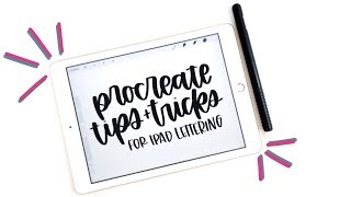 iPad Lettering for Beginners Procreate Tips  Tricks  How to Handletter [upl. by Dennie]