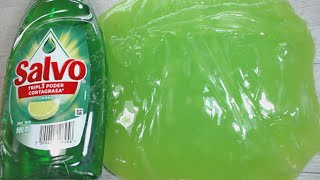 CÓMO HACER SLIME con SALVO   Experimento [upl. by Eillod]