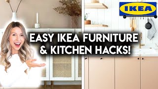 7 DIY IKEA HACKS 2020  AFFORDABLE FURNITURE  KITCHEN IDEAS [upl. by Moshell]