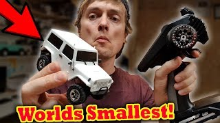 Worlds Smallest 4x4 Scale RC Crawler Car [upl. by Ylenats152]