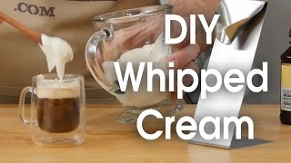 DIY whipped cream in 60 seconds [upl. by Skvorak]