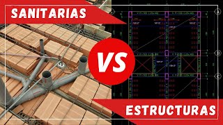 ▶️ESTRUCTURA Vs INSTALACIONES DE DESAGÜE SOLUCIONES PRÁCTICAS 📝 [upl. by Llovera]