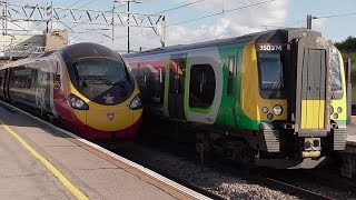 Trains at Milton Keynes Central  030816 [upl. by Dnalyag553]