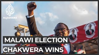 Malawi presidential election Lazarus Chakwera declared winner [upl. by Freiman414]