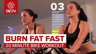 Burn Fat Fast 20 Minute Bike Workout [upl. by Nahtanaj58]