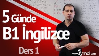 5 Günde B1 İngilizce öğreniyorum Ders 1  En İyi Online İngilizce Kursu [upl. by Mears]