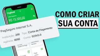 Como criar conta no PagBank  O banco digital do Pagseguro [upl. by Sherlock564]