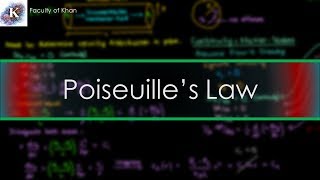 Deriving Poiseuilles Law from the NavierStokes Equations [upl. by Yeruoc]