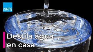 Destilación de AGUA en casa  Experimentos [upl. by Nanaek]