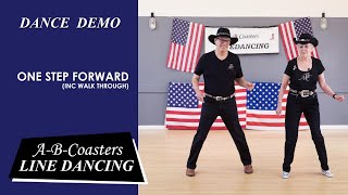 ONE STEP FORWARD  Line Dance Demo amp Walk Through [upl. by Robinett]