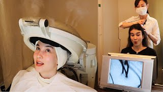 I went to Japanese Classic Head SPA in Tokyo Soft Spoken ASMR [upl. by Ylrehc]