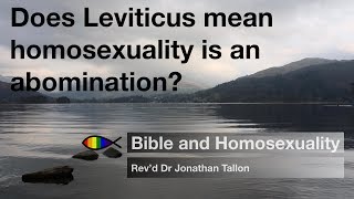 Does Leviticus mean homosexuality is an abomination [upl. by Oilut]