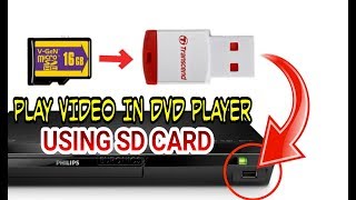 How to Play Video In DVD Player Using SD Card [upl. by Wehhtam]