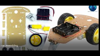 How to assemble 2WD Arduino Robot Car chassis in 3 steps  Unboxing and installation [upl. by Semyaj]