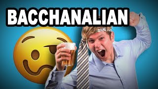 🍺 Learn English Words BACCHANALIAN  Meaning Vocabulary with Pictures and Examples [upl. by Tricia]