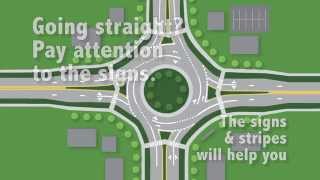 Navigating A MultiLane Roundabout [upl. by Sarena]