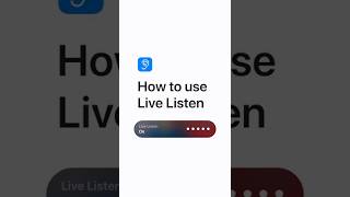 How to use Live Listen — Apple Support [upl. by Kelcie501]