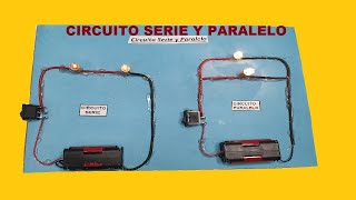 Como Hacer Maqueta de Circuito Electrico Serie y Paralelo [upl. by Kienan]