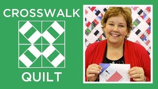 Make a Crosswalk Quilt with Jenny Doan of Missouri Star Video Tutorial [upl. by Magree]