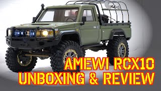 Amewi RCX10 Scale Crawler  Unboxing and Review [upl. by Wertheimer903]