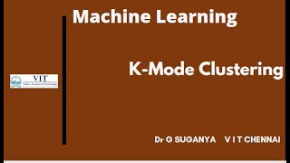 KMode Clustering  Solved Example  Implementation [upl. by Archle]