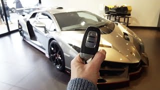 Lamborghini Veneno Indepth Exterior and Interior Tour w Cold Start [upl. by Acila]