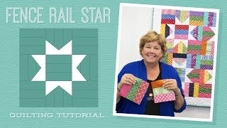 Make a Fence Rail Star Quilt with Jenny Doan of Missouri Star Video Tutorial [upl. by Anoyek]