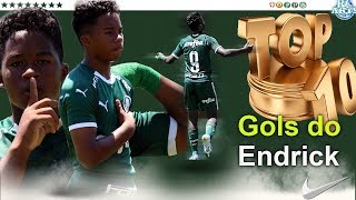 Os 10 gols mais bonitos do Endrick Felipe  Joia do Palmeiras Top 10 [upl. by Stets956]