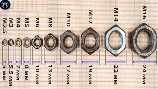 Standard nut dimensions [upl. by Towny]