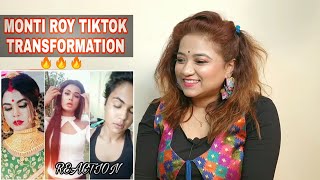 Reaction On Monti Roy Transformation  New Tik Tok Vidoes  By Bong Girl Juhi [upl. by Latsyrk]