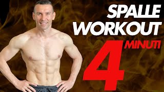 Spalle Workout in Casa 4 minuti [upl. by Orrocos]