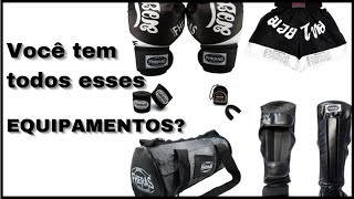 EQUIPAMENTOS NO MUAY THAI [upl. by Einahpats]