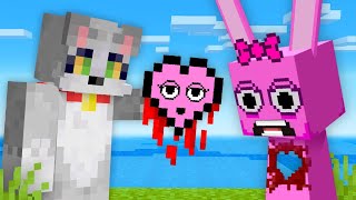 Minecraft PERO SOLO hay CORAZONES de SPRUNKI [upl. by Kcirdes]