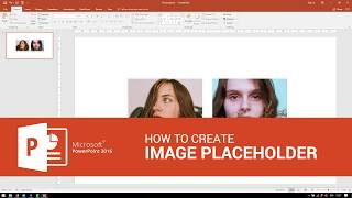 How To Create Image Placeholder In PowerPoint [upl. by Ebony]