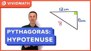 Pythagoras Theorem  Find Hypotenuse  VividMathcom [upl. by Ritter]