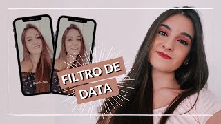 COMO CRIAR FILTROS COM DATA HORA E DIA DA SEMANA PARA O STORIES DO INSTAGRAM [upl. by Dnumsed]