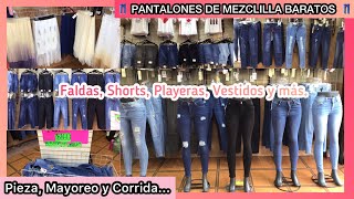 👖 Pantalones de MEZCLILLA BARATOS y BONITOS CENTRO CDMX  Precios para hacer negocio  Jeans de moda [upl. by Dianemarie]