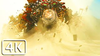 Transformers 2  Giant Devastator destroys the pyramid all scenes 4K [upl. by Pretrice85]