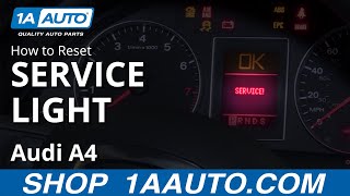 How to Reset Service Light 0409 Audi A4 [upl. by Hsirt]