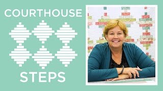 Make an Easy Courthouse Steps Quilt with Jenny Doan of Missouri Star Video Tutorial [upl. by Ayres]