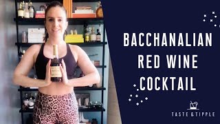 BACCHANALIAN RED WINE amp COGNAC COCKTAIL RECIPE [upl. by Nahtaj]