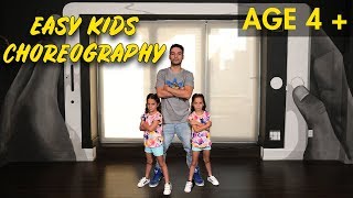 Easy Kids Choreography  Hip Hop Dance Tutorial AGES 4  MihranTV [upl. by Haseefan]