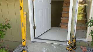 Jeld Wen Front Door Installation  Really crappy products and craftsmanship PART 1 [upl. by Ifok]