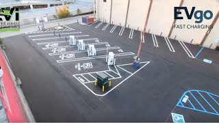 Time Lapse Construction of EV Fast Charging Station [upl. by Ahsitel]